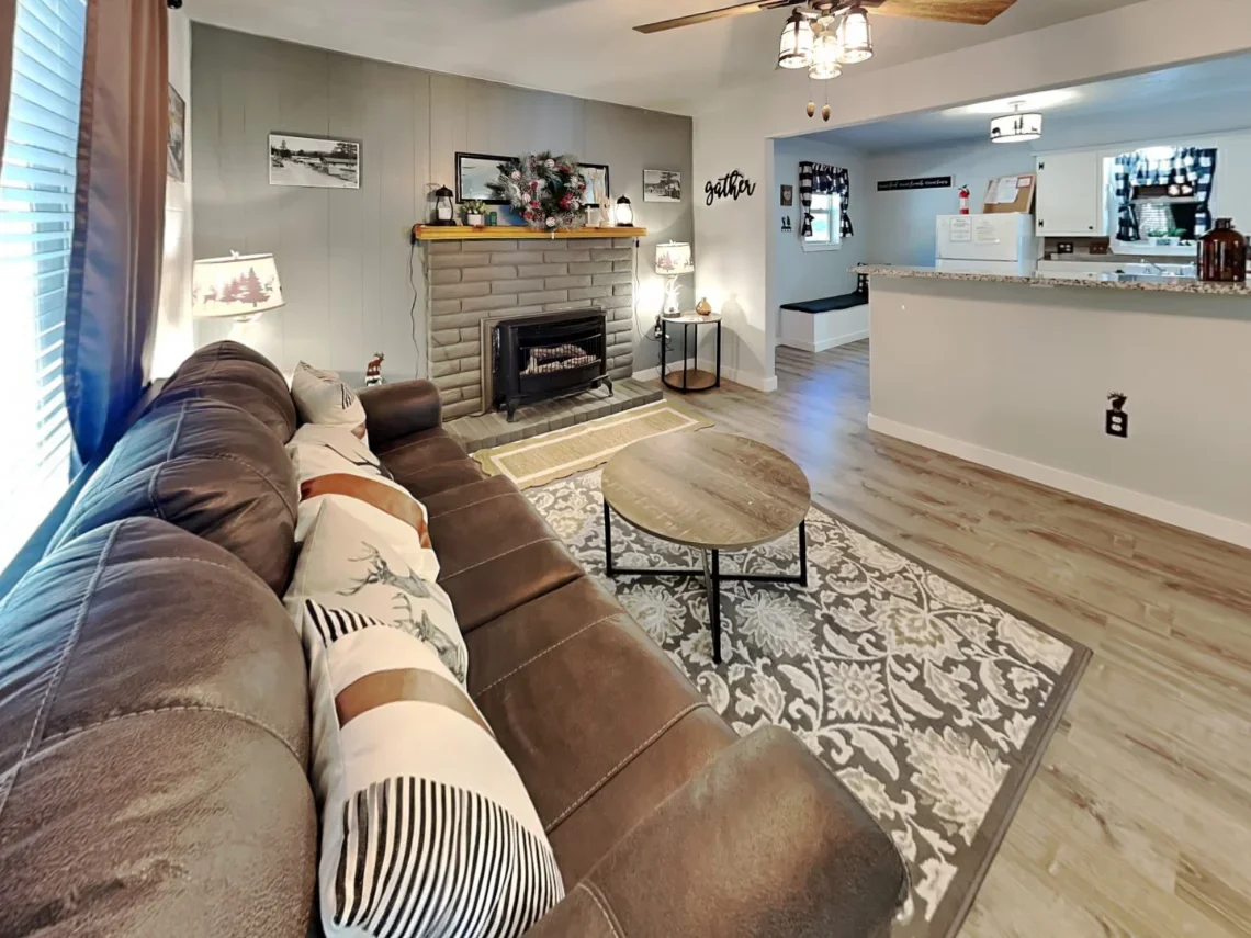 Living Room Open Plan Kitchen Elk Meadow.webp
