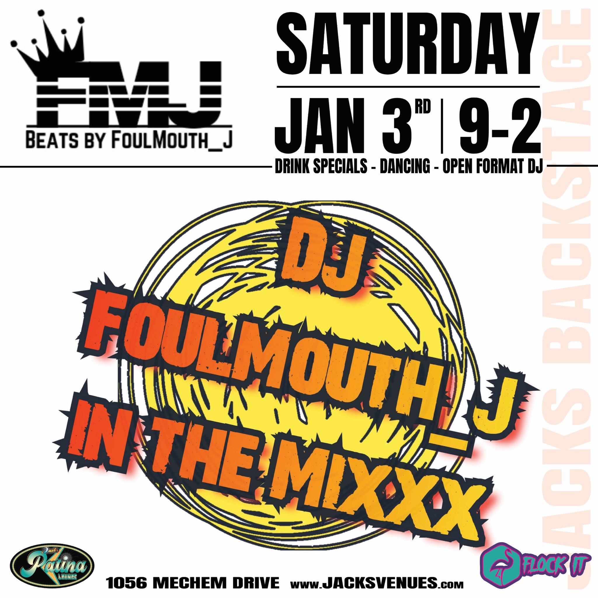 Saturday Night DJ Party at The Patina Lounge