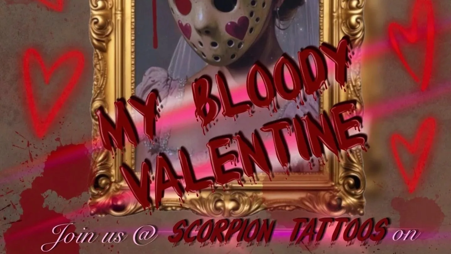 Friday the 13th: My Bloody Valentine Flash Tattoo Event at Scorpion Tattoos