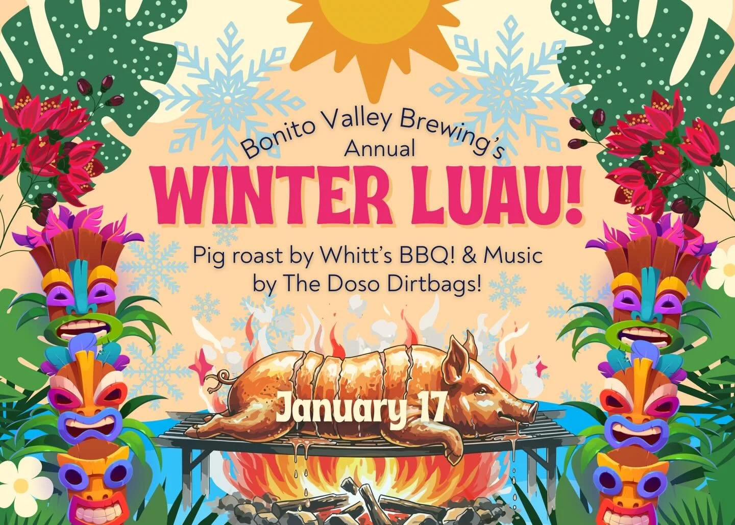Annual Winter Luau at Bonito Valley Brewing Company