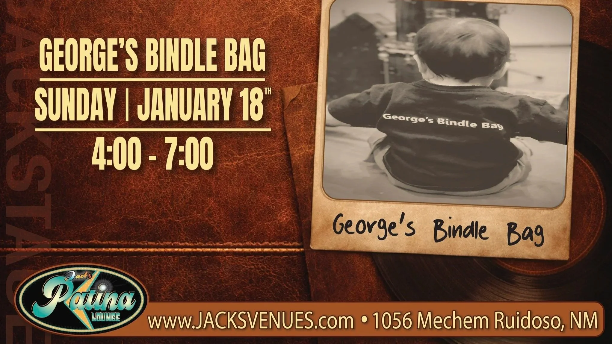 Sunday Sounds in the Patina | George’s Bindle Bag