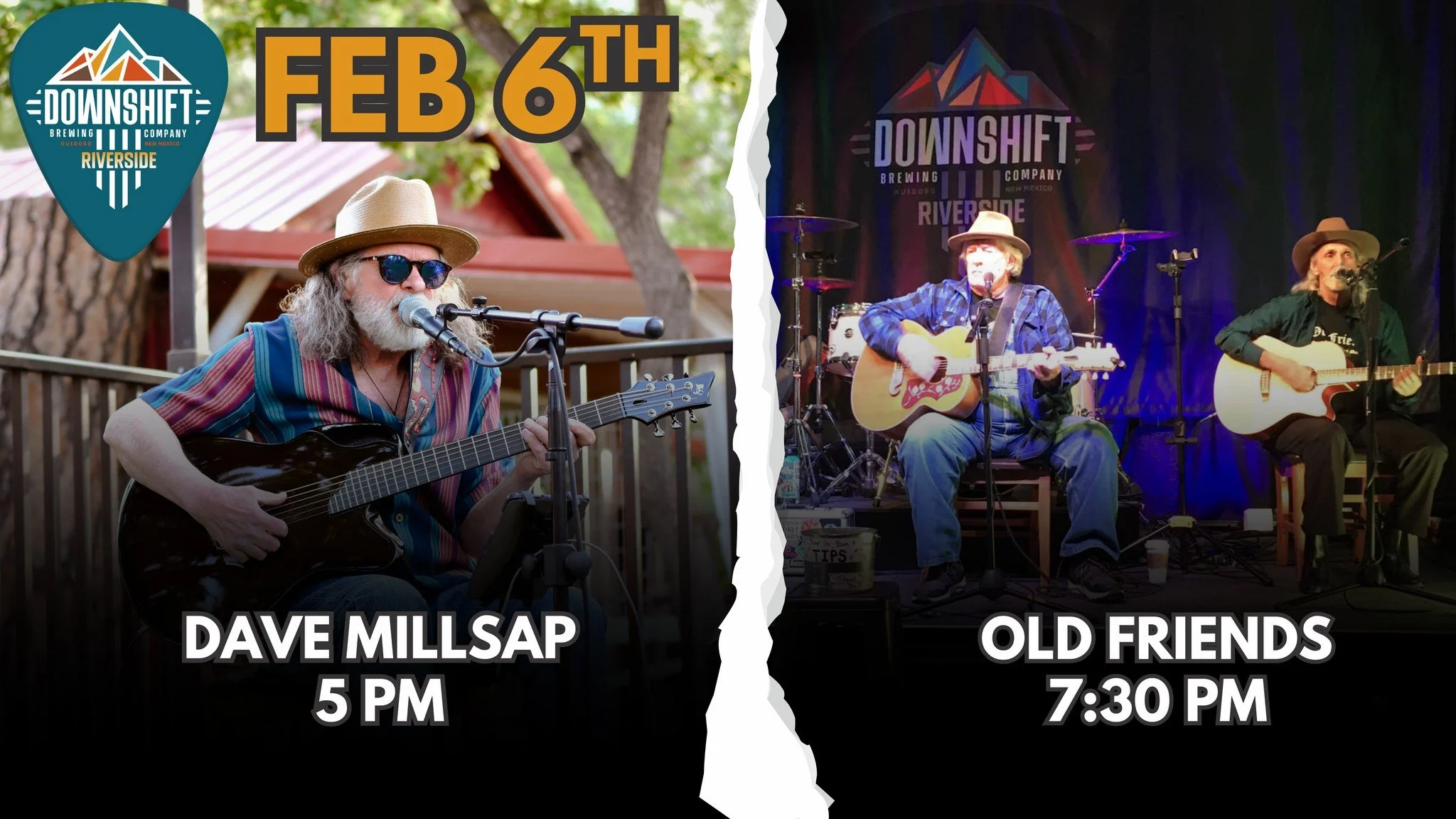 Old Friends and Dave Millsap Live at Downshift Brewing Company - Riverside