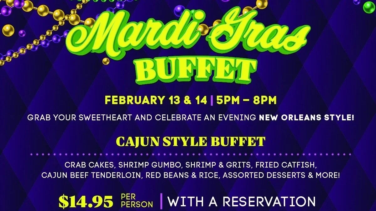 Mardi Gras Cajun Buffet at Billy’s Cantina 