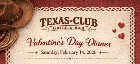 Valentine’s Weekend at Texas Club Grill &amp; Bar