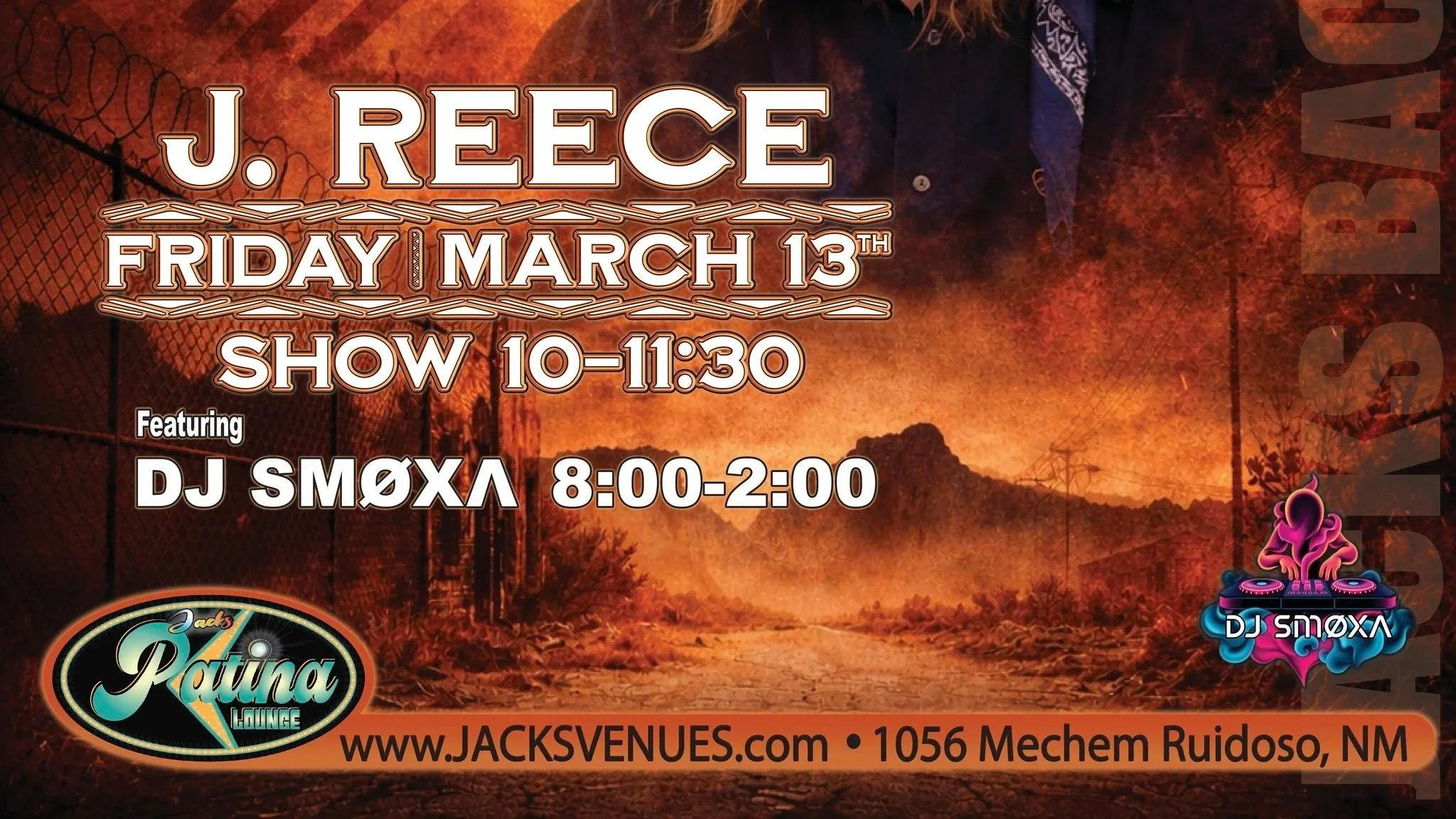 J. Reece Live with DJ SMØXA at Jacks Patina Lounge