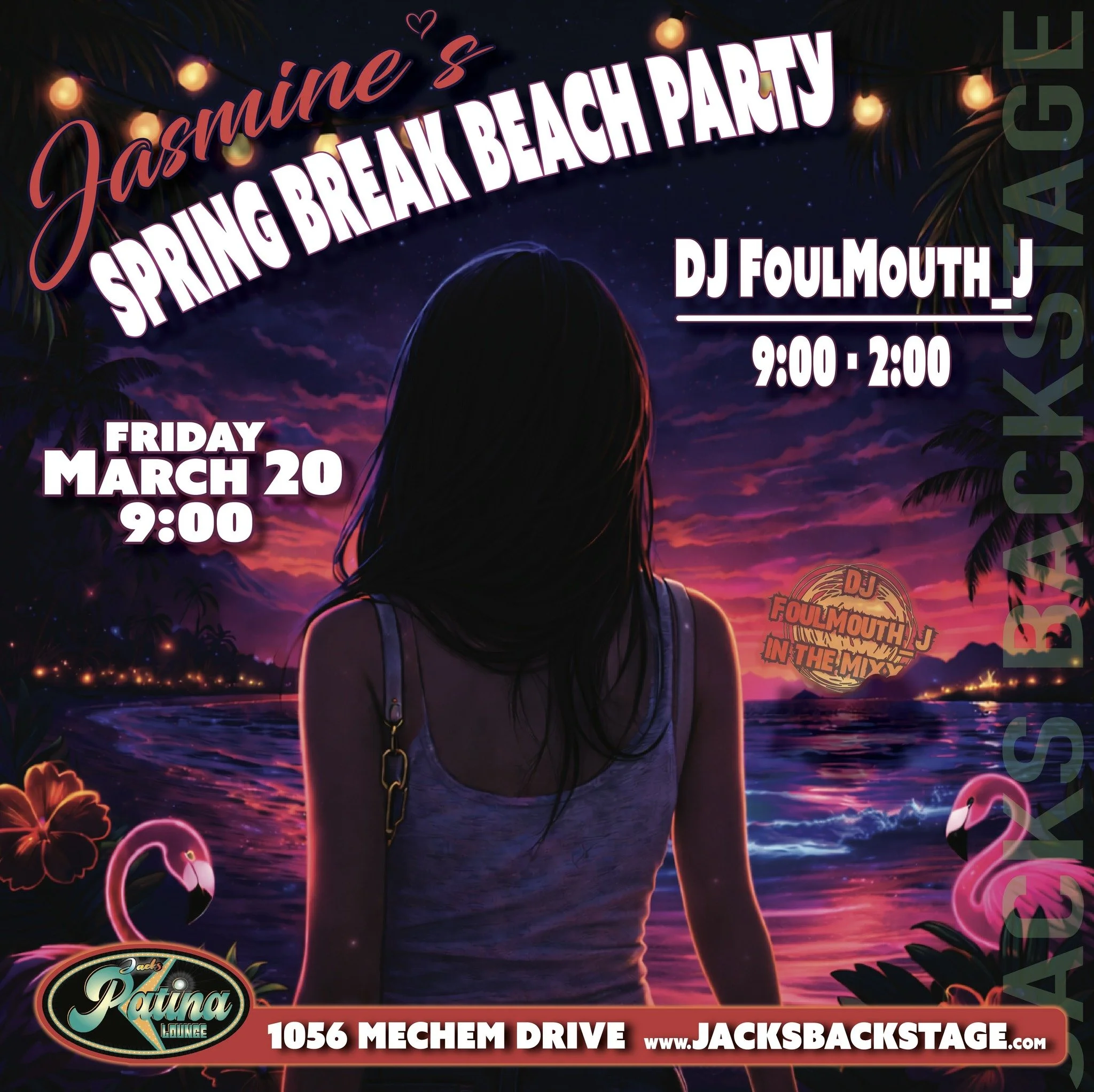 Jasmine’s Spring Break Beach Party at Jacks Patina Lounge