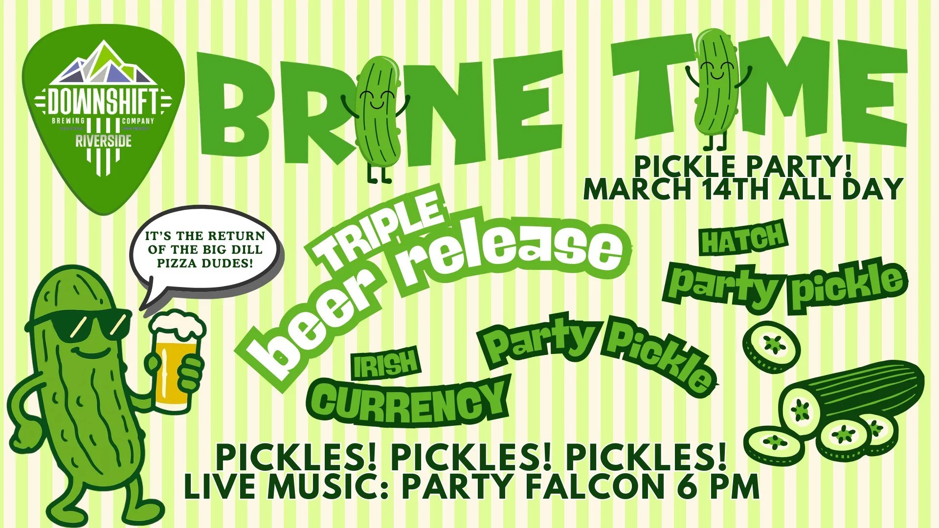 Brine Time Downshift Pickle Party!