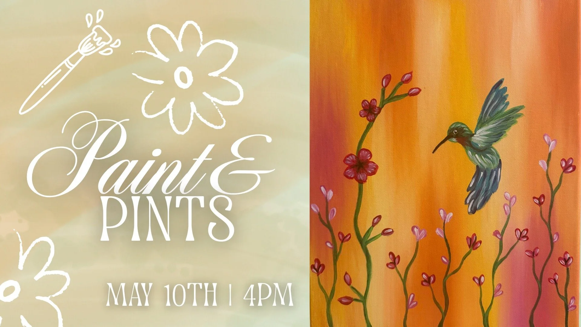 Mother’s Day Paints & Pints at Downshift Brewing Co. – Riverside