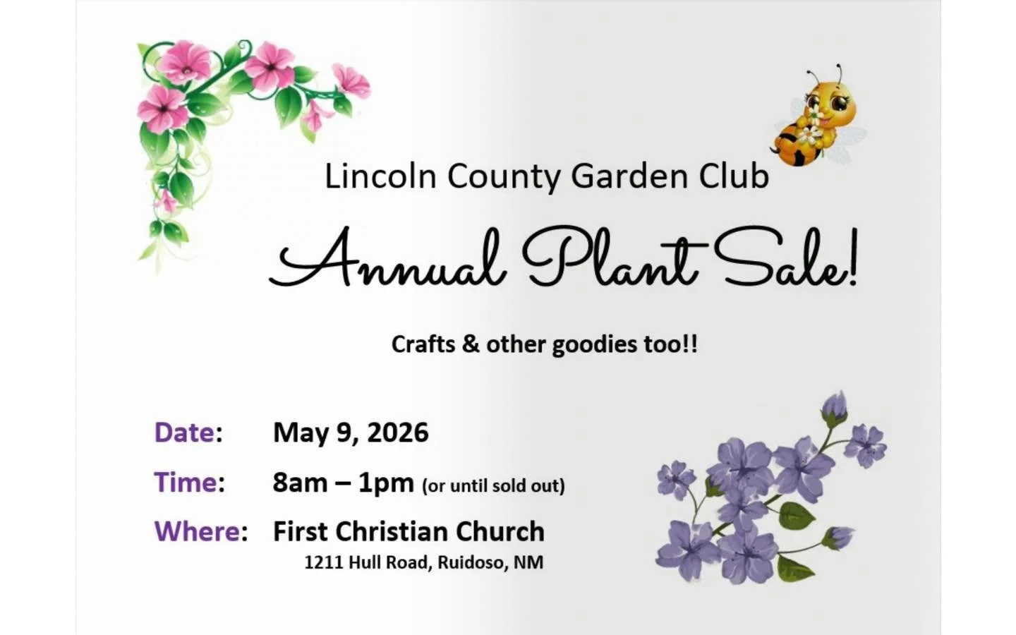 Lincoln County Garden Club Annual Plant Sale