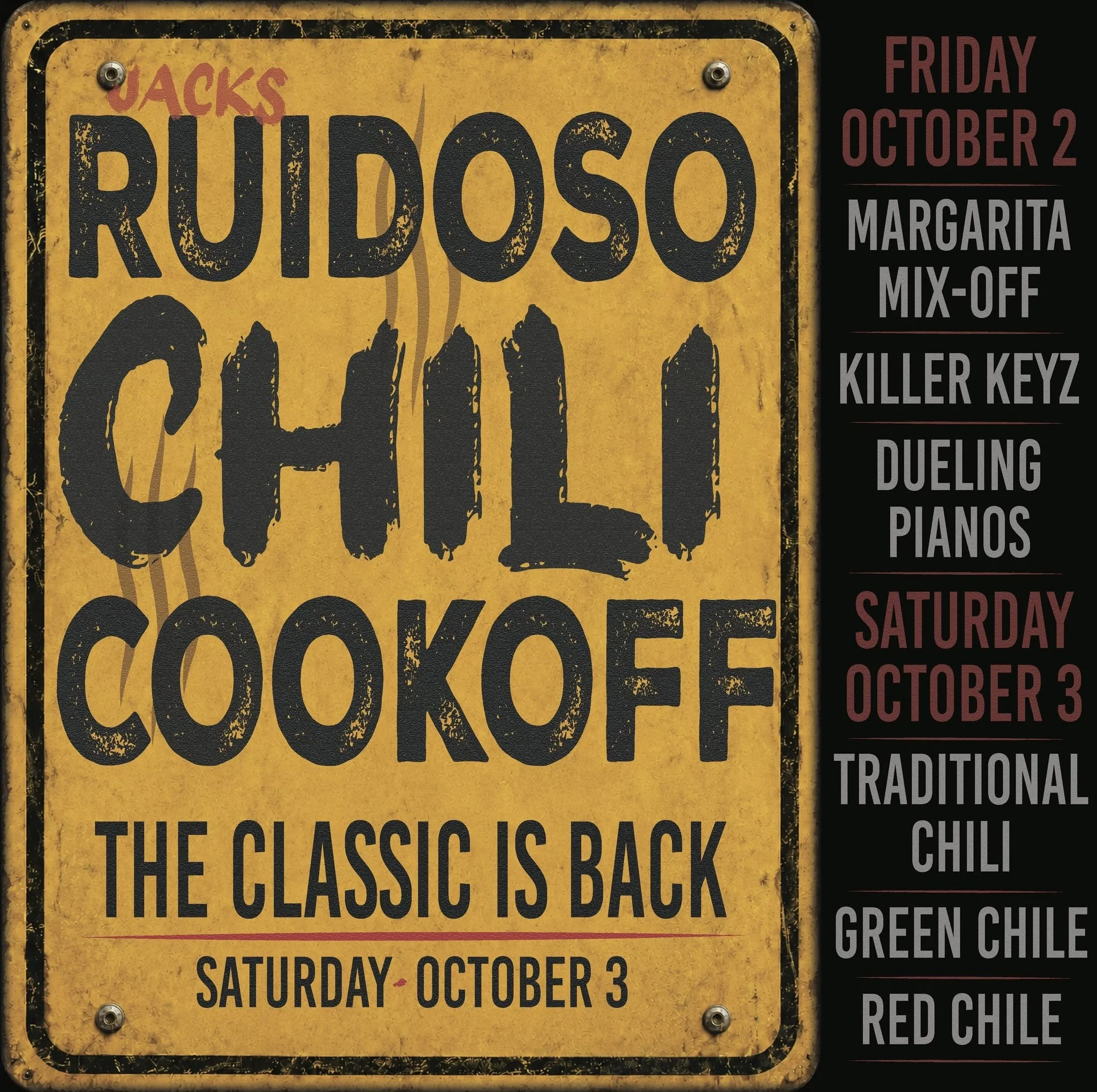 Jacks Ruidoso Chili Cookoff &amp; Margarita Mix-Off