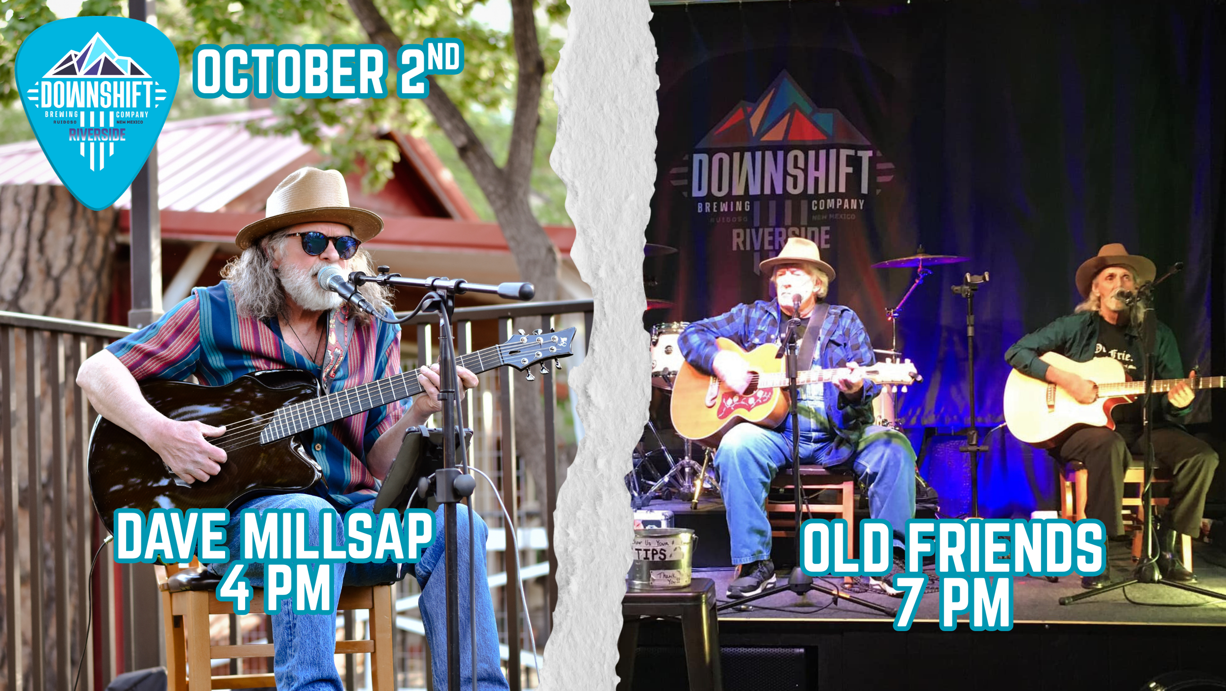 Old Friends and Dave Millsap Live at Downshift Brewing Company - Riverside