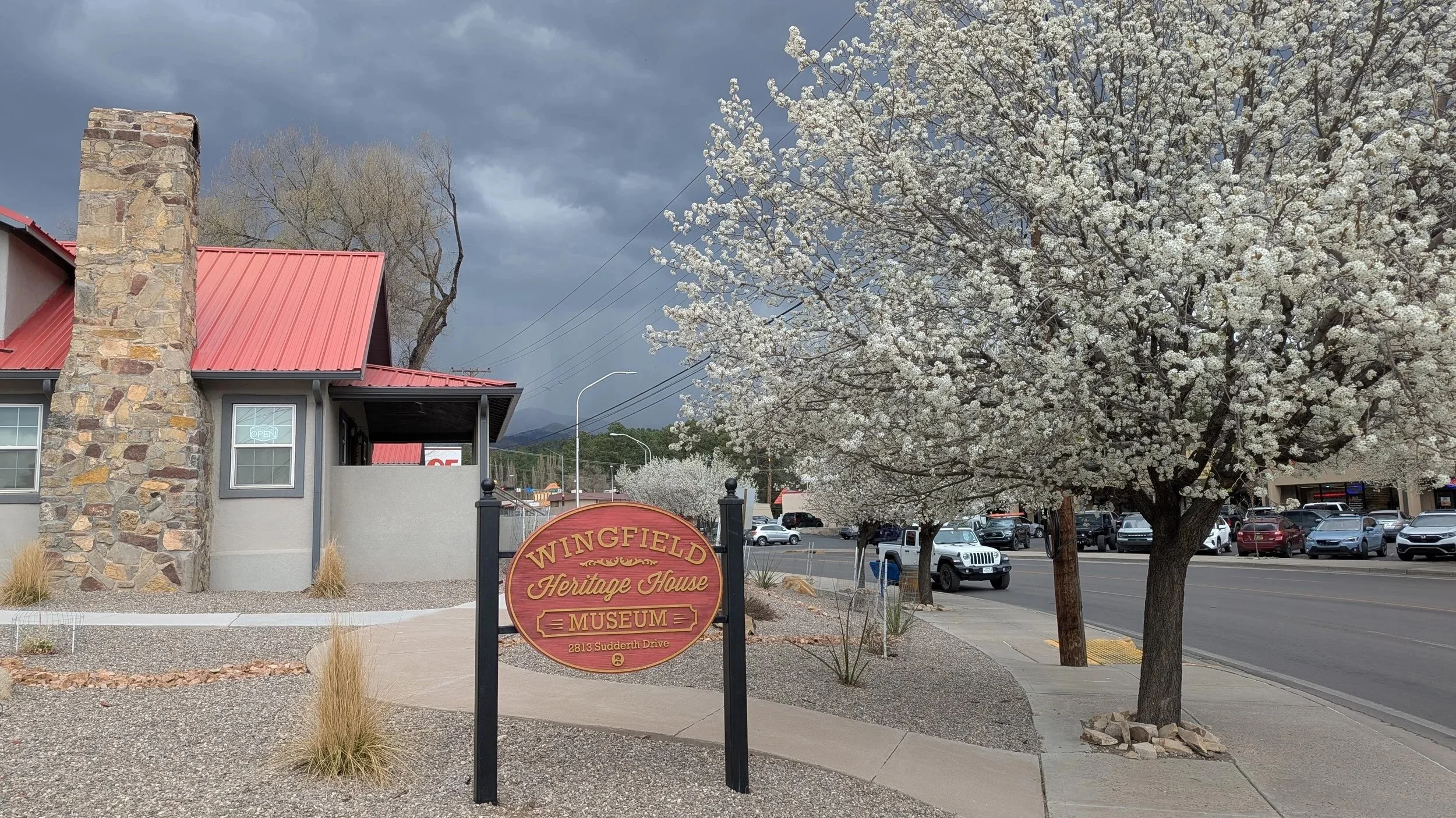 Exterior photograph of Wingfield Heritage House Museum in Ruidoso, NM