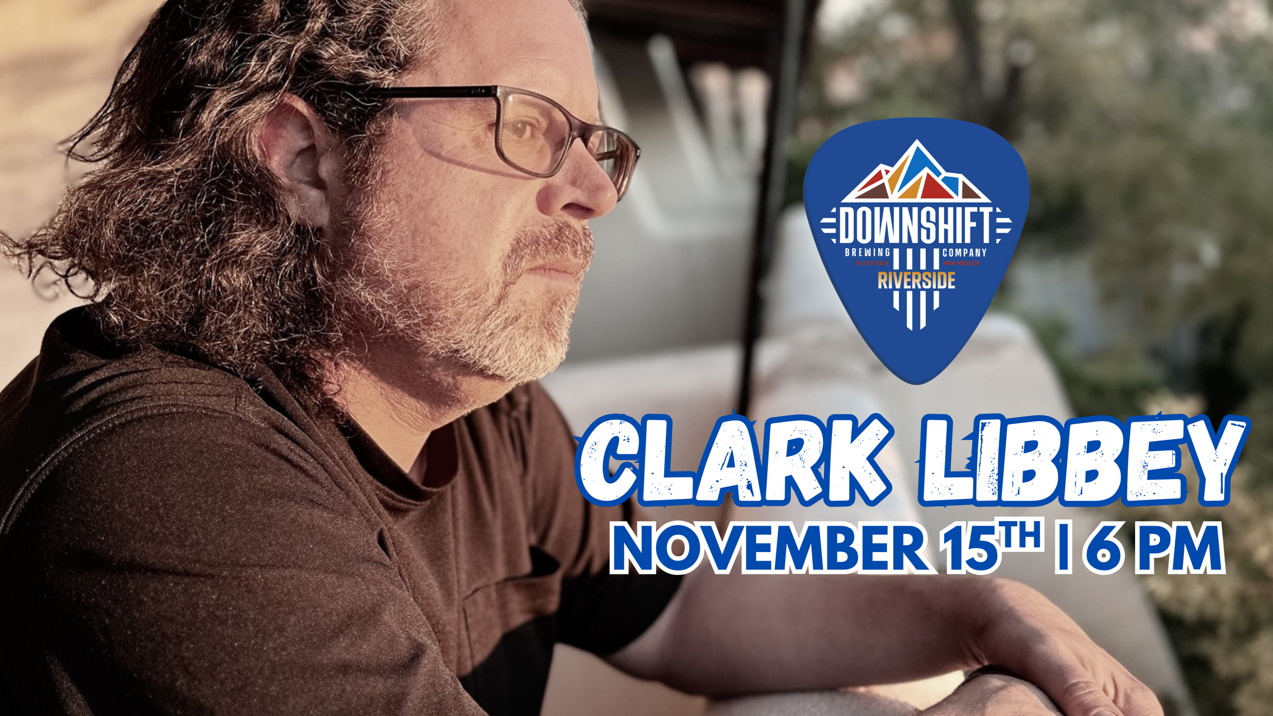 Clark Libbey performing at Downshift Brewing Company – Riverside in Ruidoso, New Mexico.