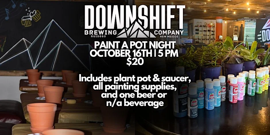 Hidden Tap Ruidoso Paint a Pot Night at Downshift Brewing Company - Hidden Tap ...