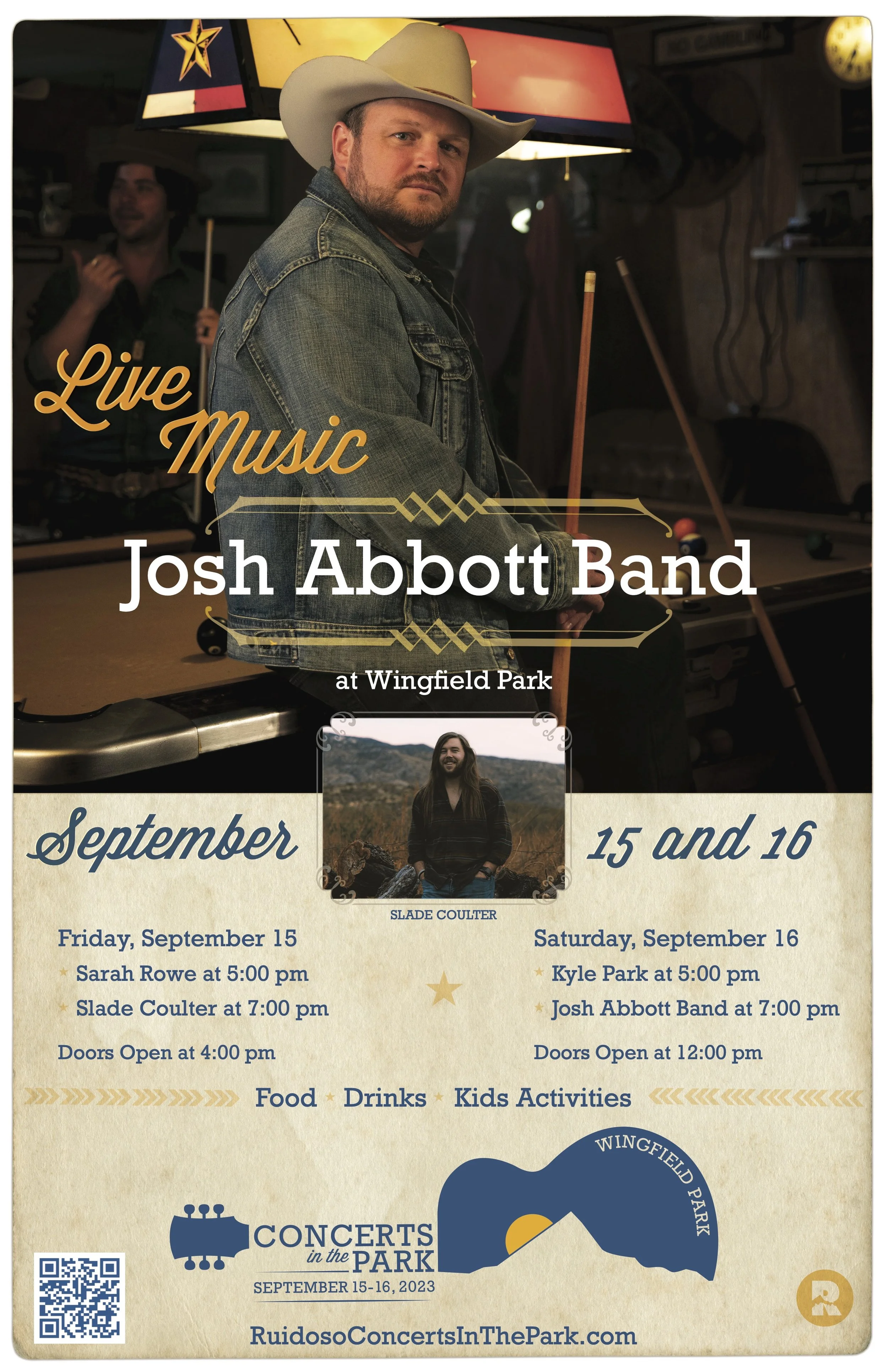 Concerts In The Park September 15 16, 2023 —