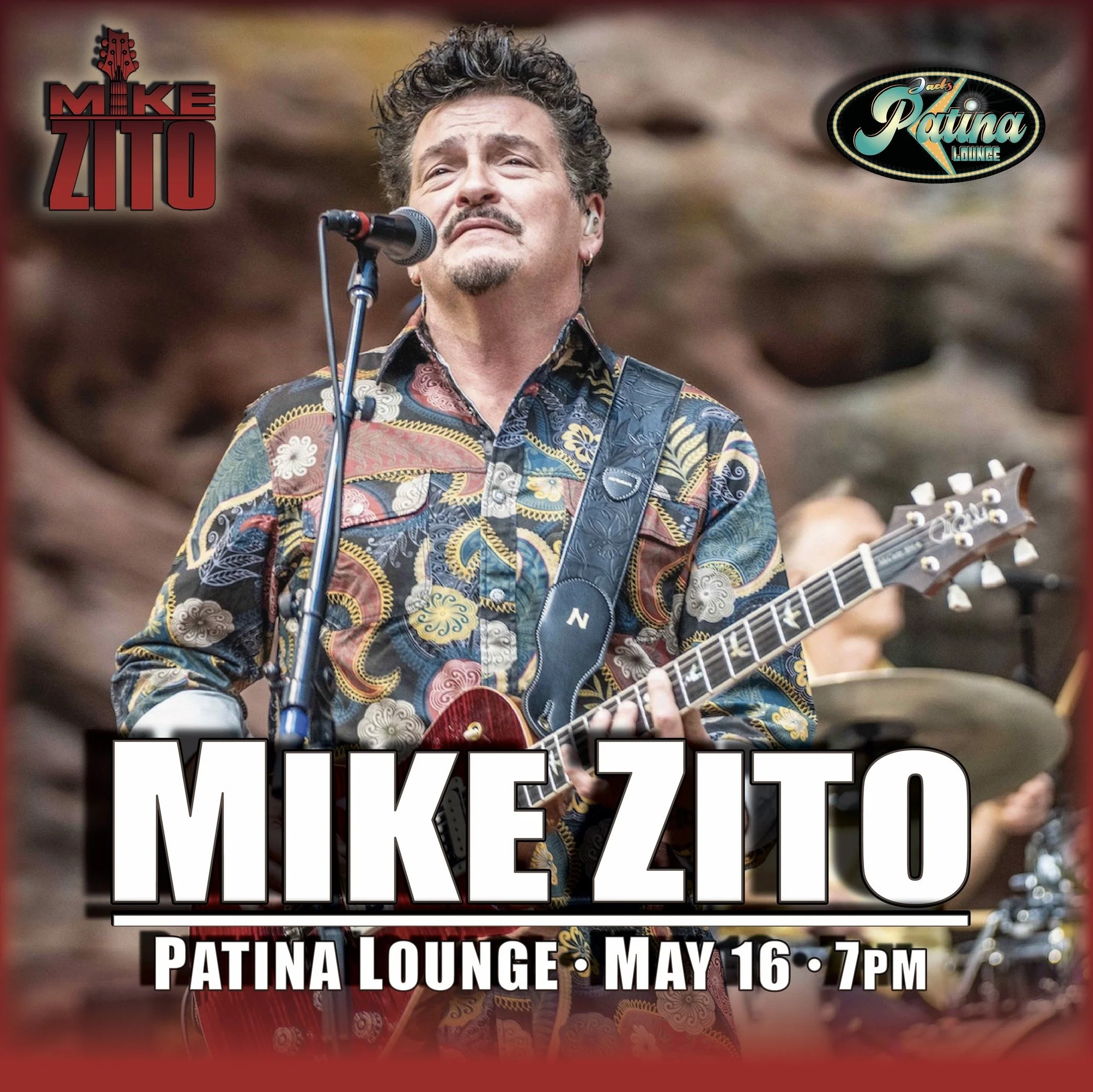 Promotional event graphic for live music at Jacks Patina Lounge in Ruidoso, NM