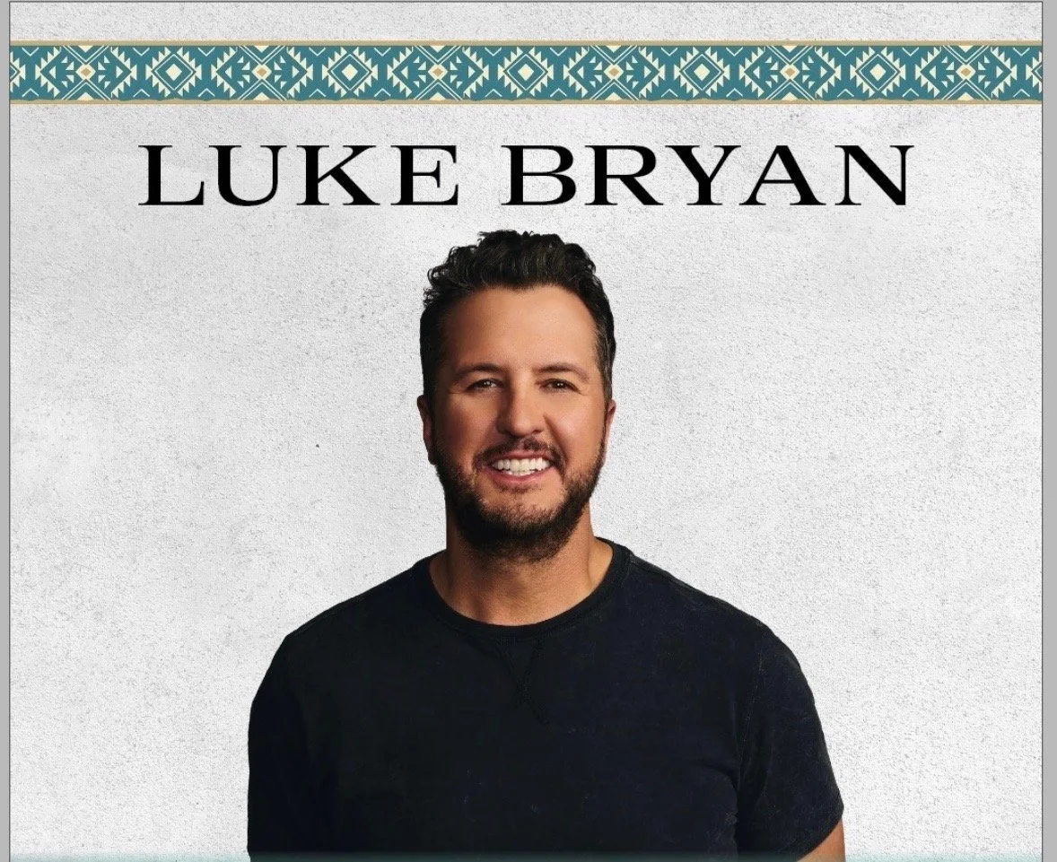 Luke Bryan promotional portrait for his December 5, 2026, performances at Inn of the Mountain Gods.
