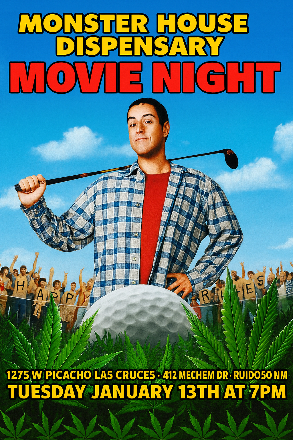 Promotional event graphic for Movie Night in Ruidoso, NM
