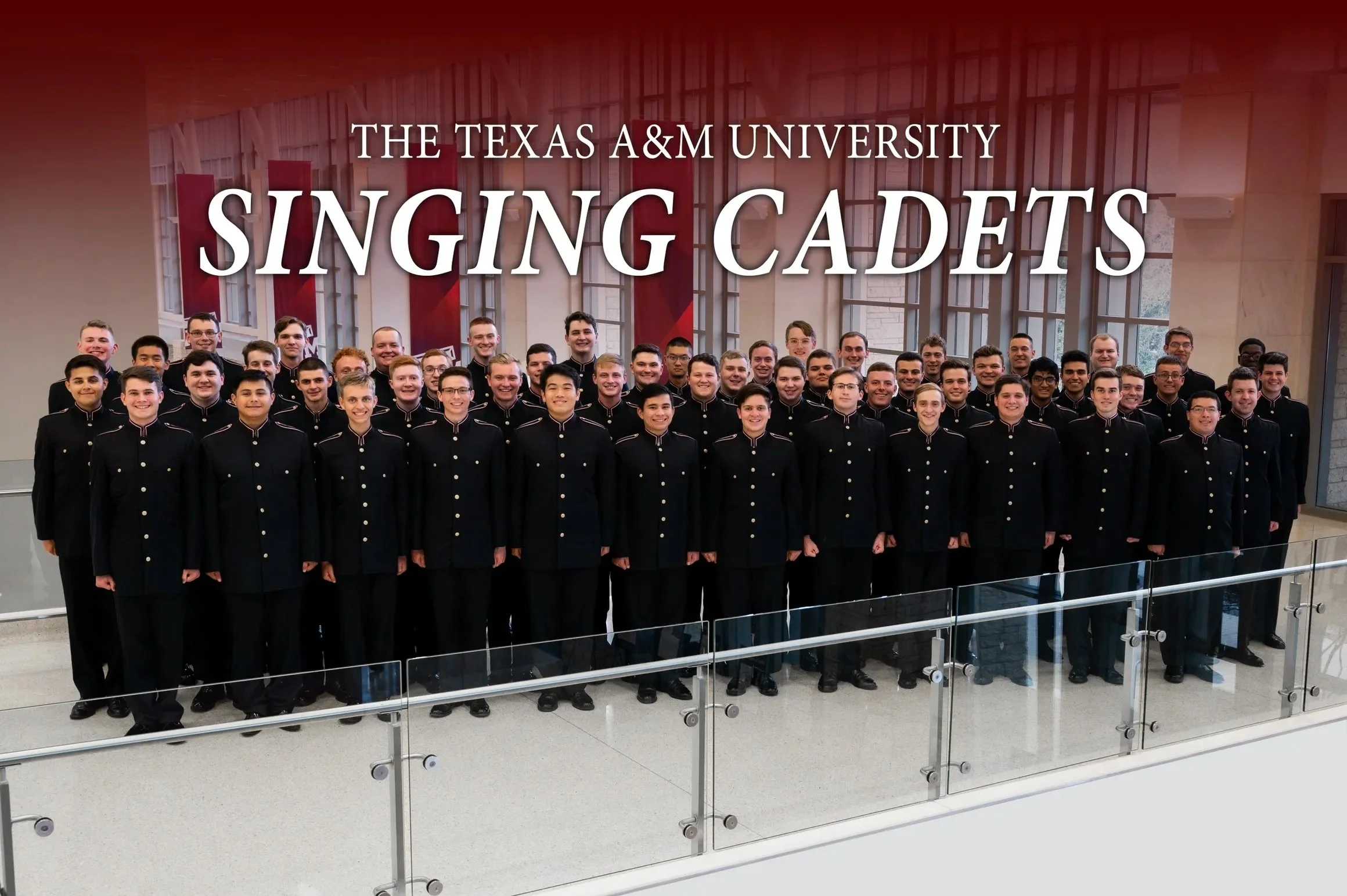 Promotional event graphic for Texas A&M Singing Cadets performance on May 12, 2026, at Spencer Theater near Ruidoso, NM