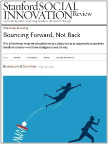 Stanford Social Innovation Review: Bouncing Forward