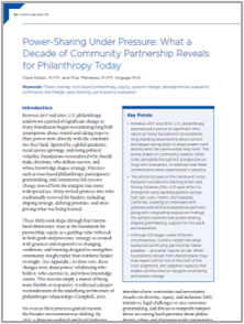 Foundation Review: Power Sharing Under Pressure