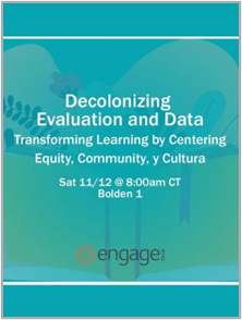 AEA: Decolonizing Evaluation and Data