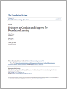 Foundation Review: Evaluators as Conduits for Foundation Learning
