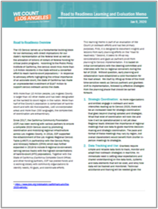 We Count LA: Readiness to Learn Evaluation