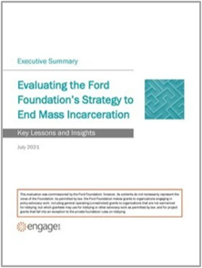 Ford Foundation: Strategy to End Mass Incarceration