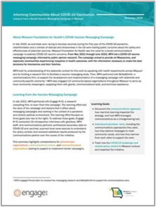 Missouri Foundation for Health: Informing Communities About COVID-19 Vaccination