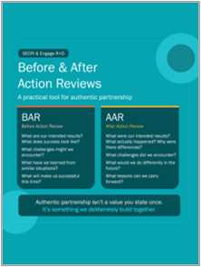 Blog: Putting Partnership into Practice with Before and After Action Reviews