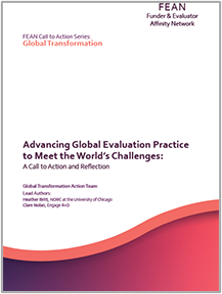 White Paper: Advancing Global Evaluation Practice to Meet the World’s Challenges: A Call to Action and Reflection