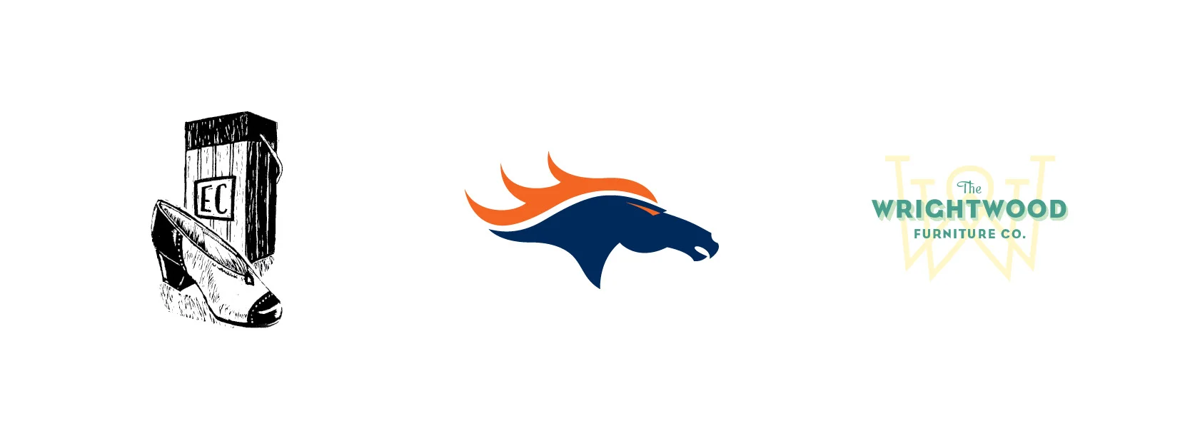 Personal Ex Libris, Denver Broncos rebrand for Command X , Wrightwood Furniture concept