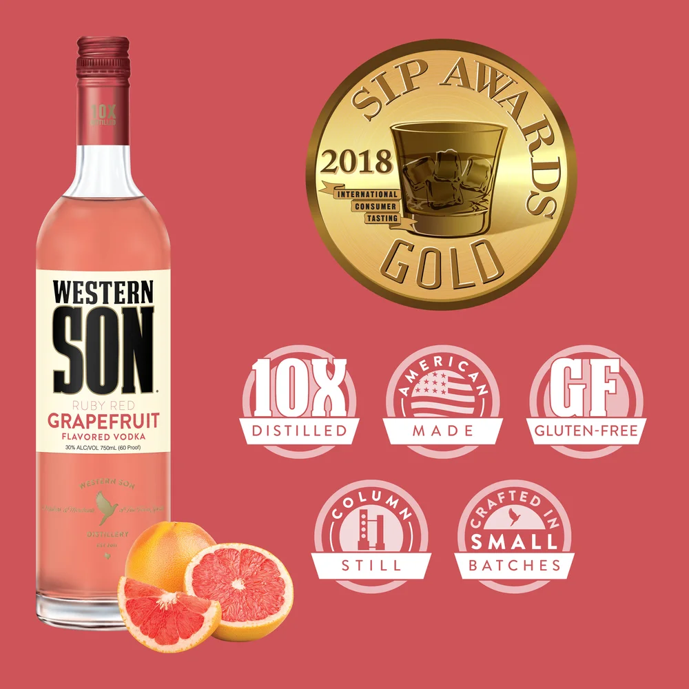 Grapefruit Vodka — Western Son Distillery