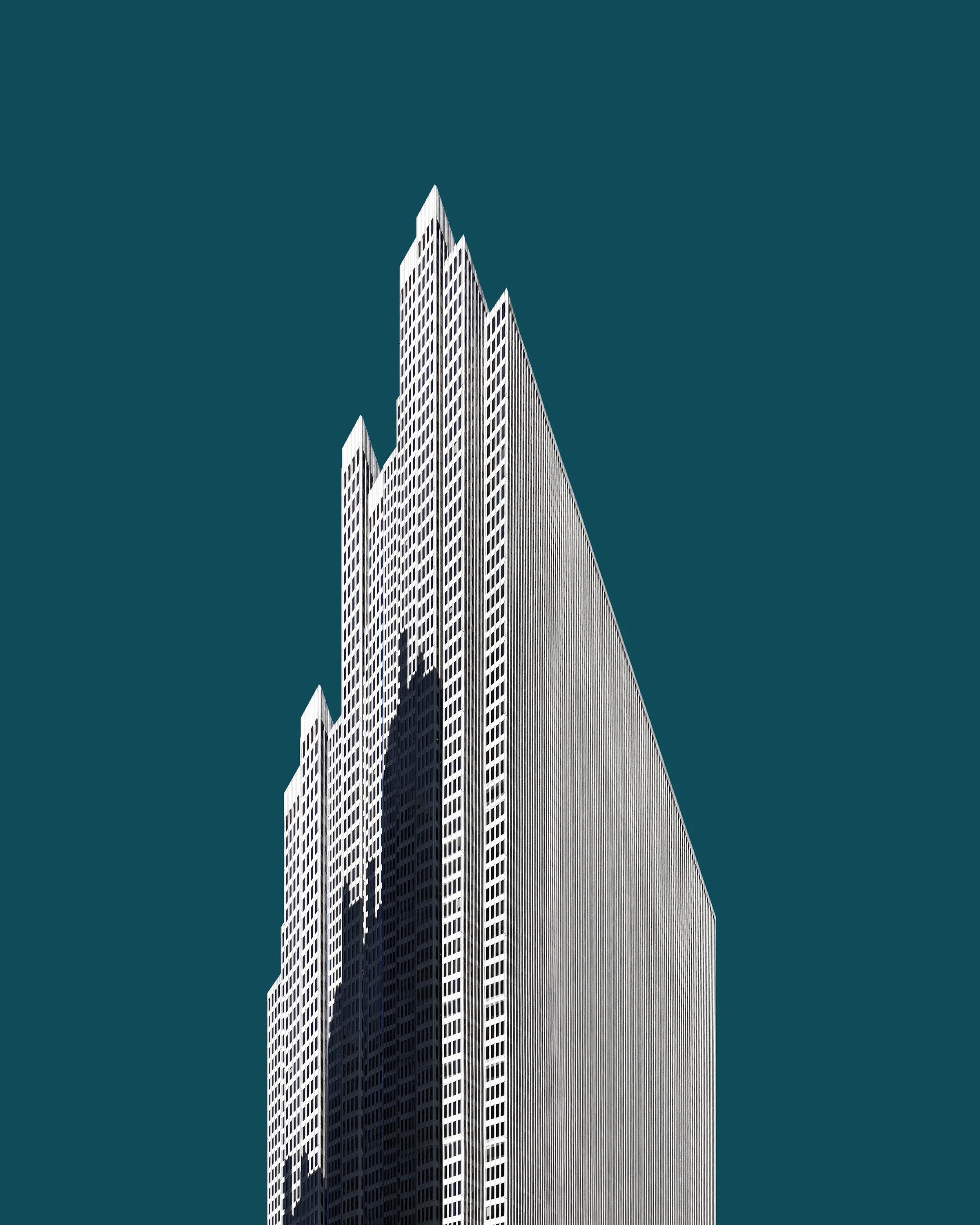 ‘1040 • Monolith’ - 2018 Implied scale and decontextualization give the imagined city heroic dimensions, pushing the limits of what we consider impossible.