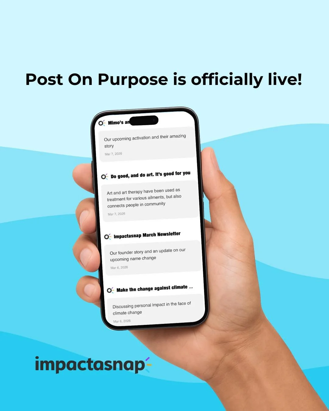 Post On Purpose is officially LIVE! 🎉

This has been in the works for a while and we&rsquo;re so excited to finally share it with you. Go check it out and subscribe to the newsletter to see what&rsquo;s coming next. Link in bio! 

#impactasnap
#pop
