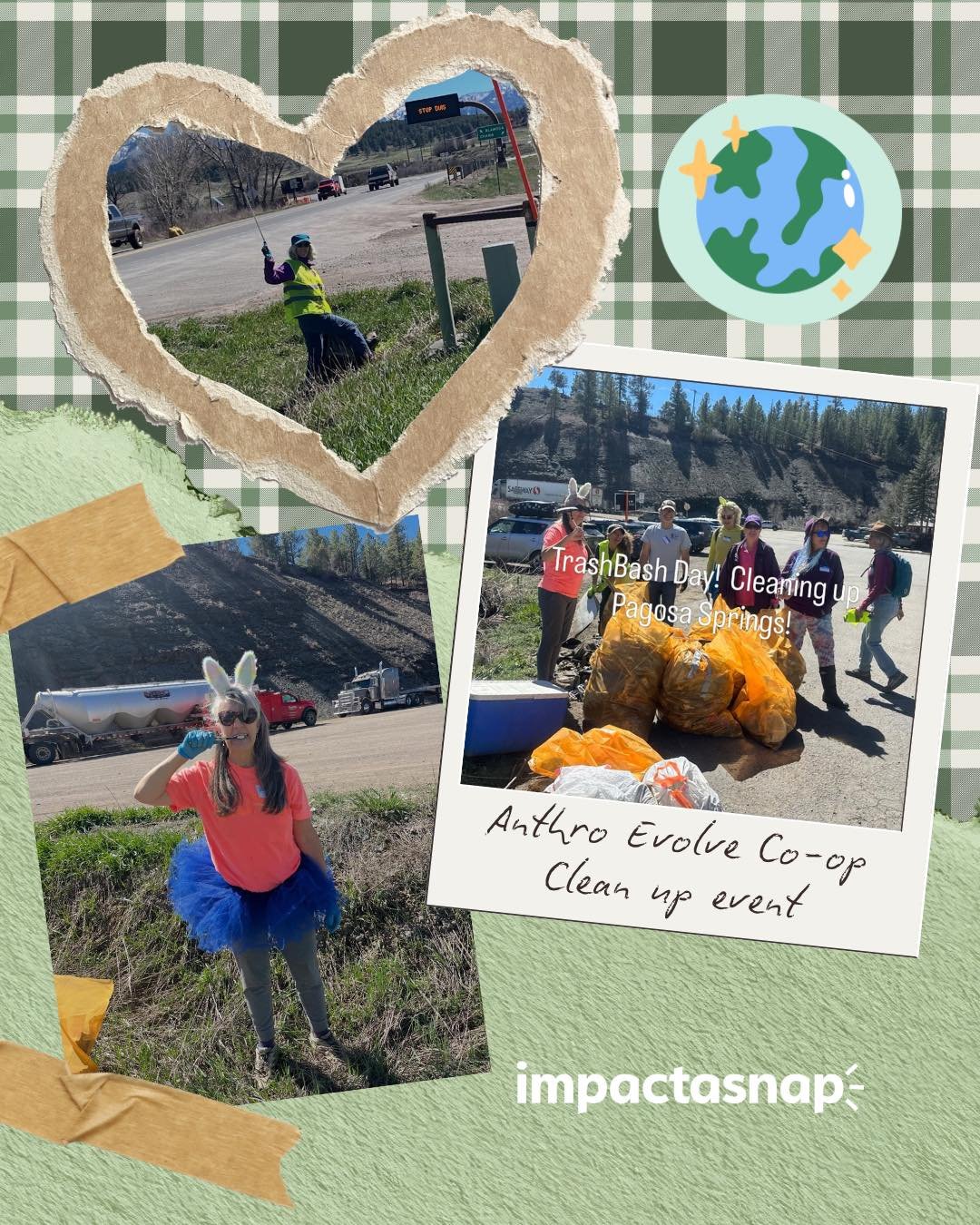 Celebrating Impact ✨

Last week, @anthroevolve created a campaign to sponsor a community cleanup in Pagosa, CO! 

Every post using #Impactasnap and #CleanPagosa triggered a real $5 donation to San Juan&rsquo;s Citizen Alliance, turning simple Instagr