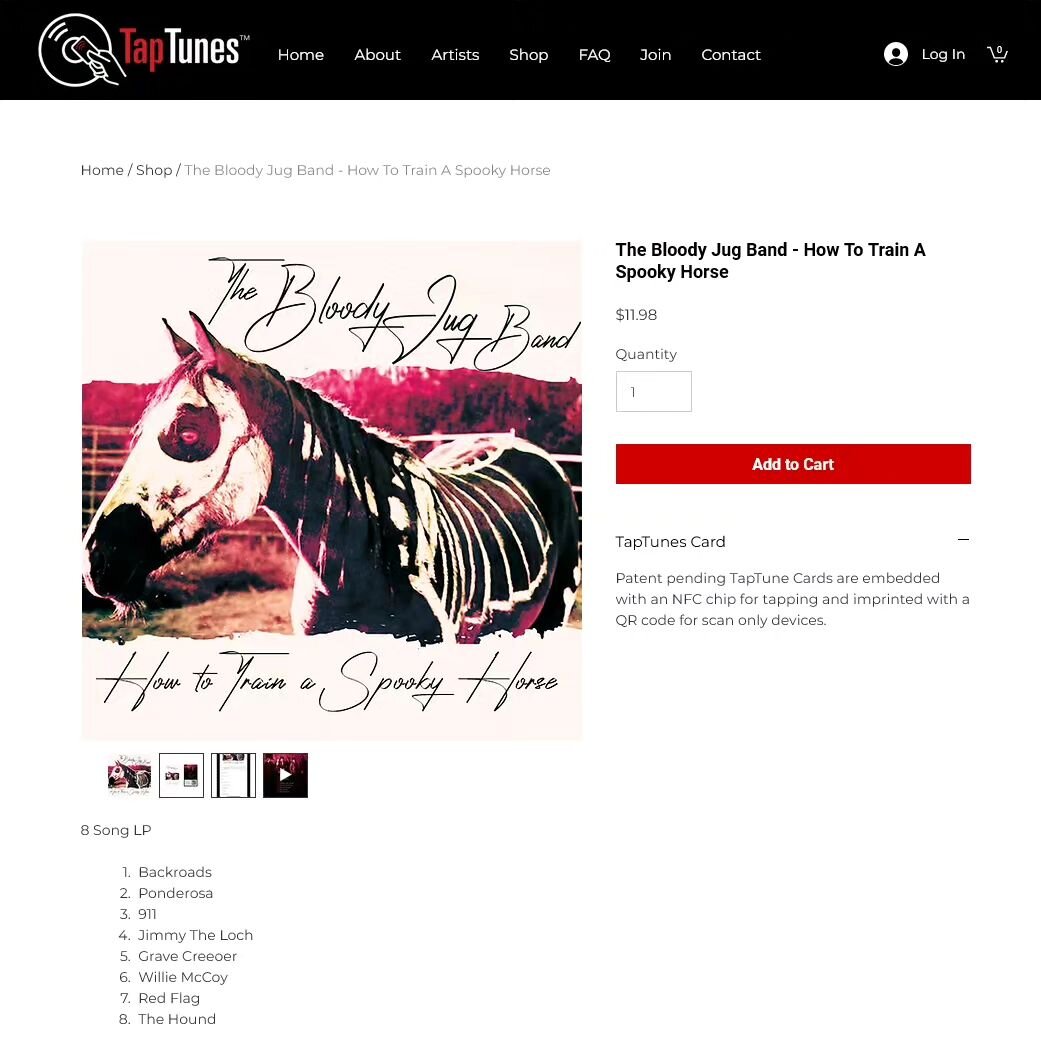 Visit the @taptunesmusic Website to Purchase @thebjb NEW ALBUM, 'How to Train a Spooky Horse' on a TapTune Card. The Perfect Marriage of Physical &amp; Digital... 

#taptunes #nfcchip #taptunescard #newalbum #howtotrainaspookyhorse #thejuglife #spook