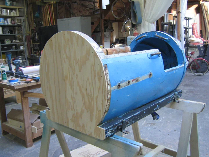 Restoration vintage amusement park ride - in process