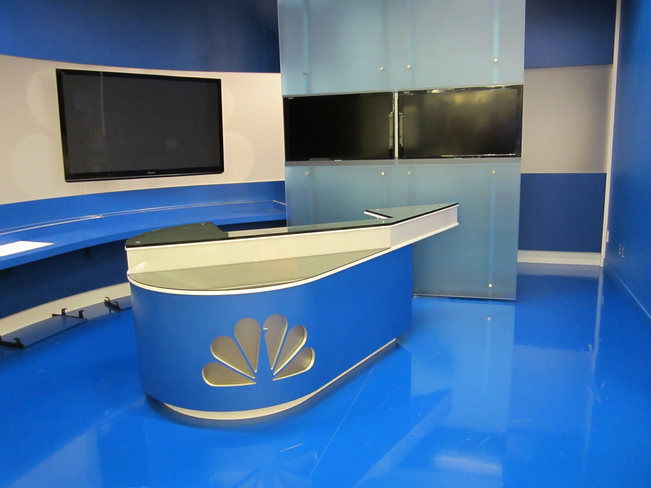 NBC - local weather desk - custom fabrication