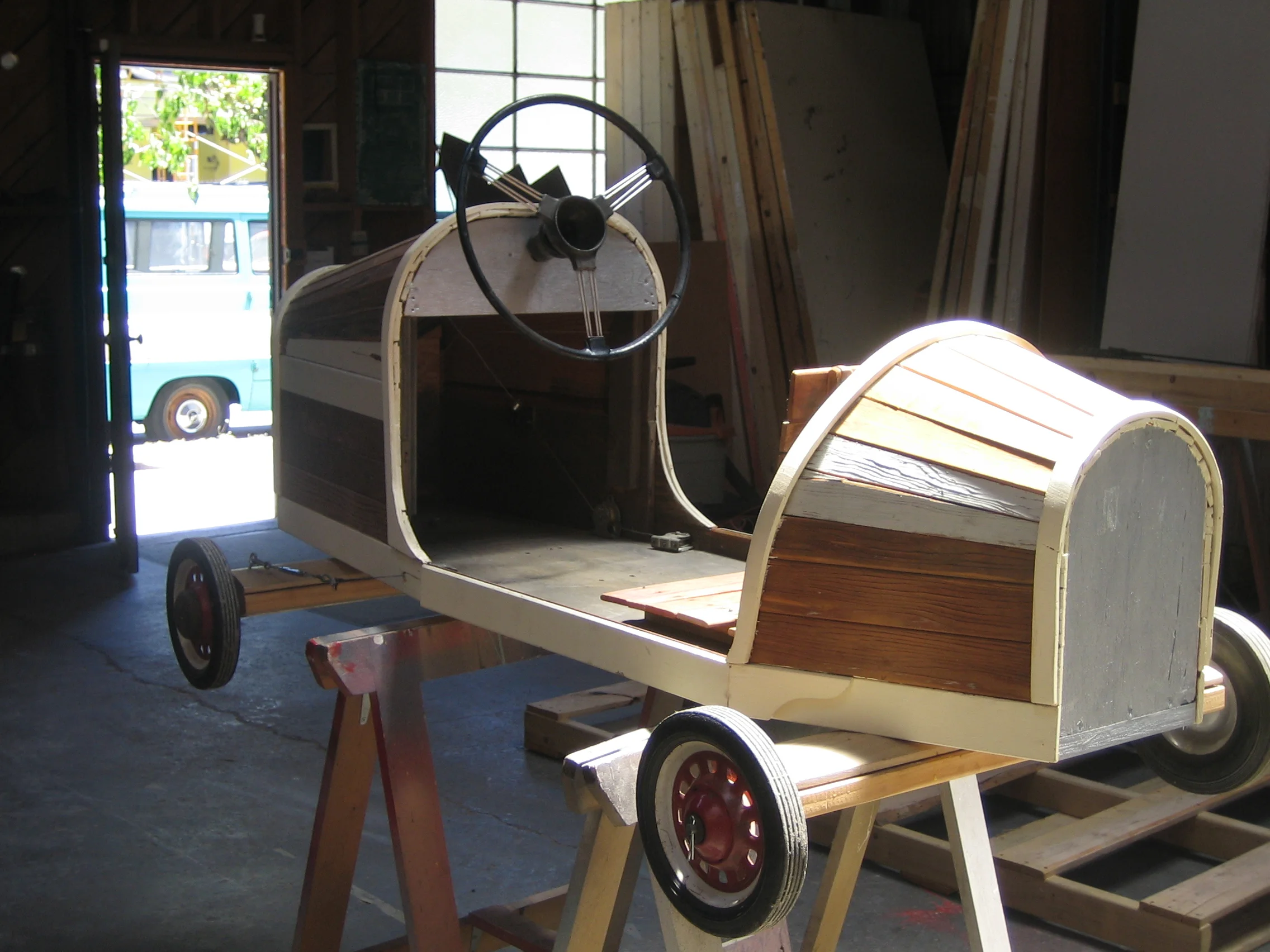 Hero prop fabrication for print ad - in process