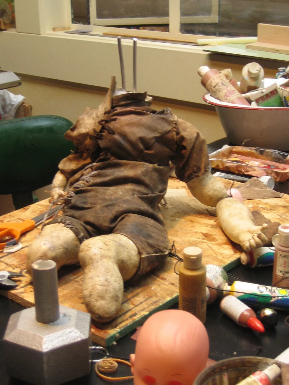 Hero prop fabrication for print ad in process