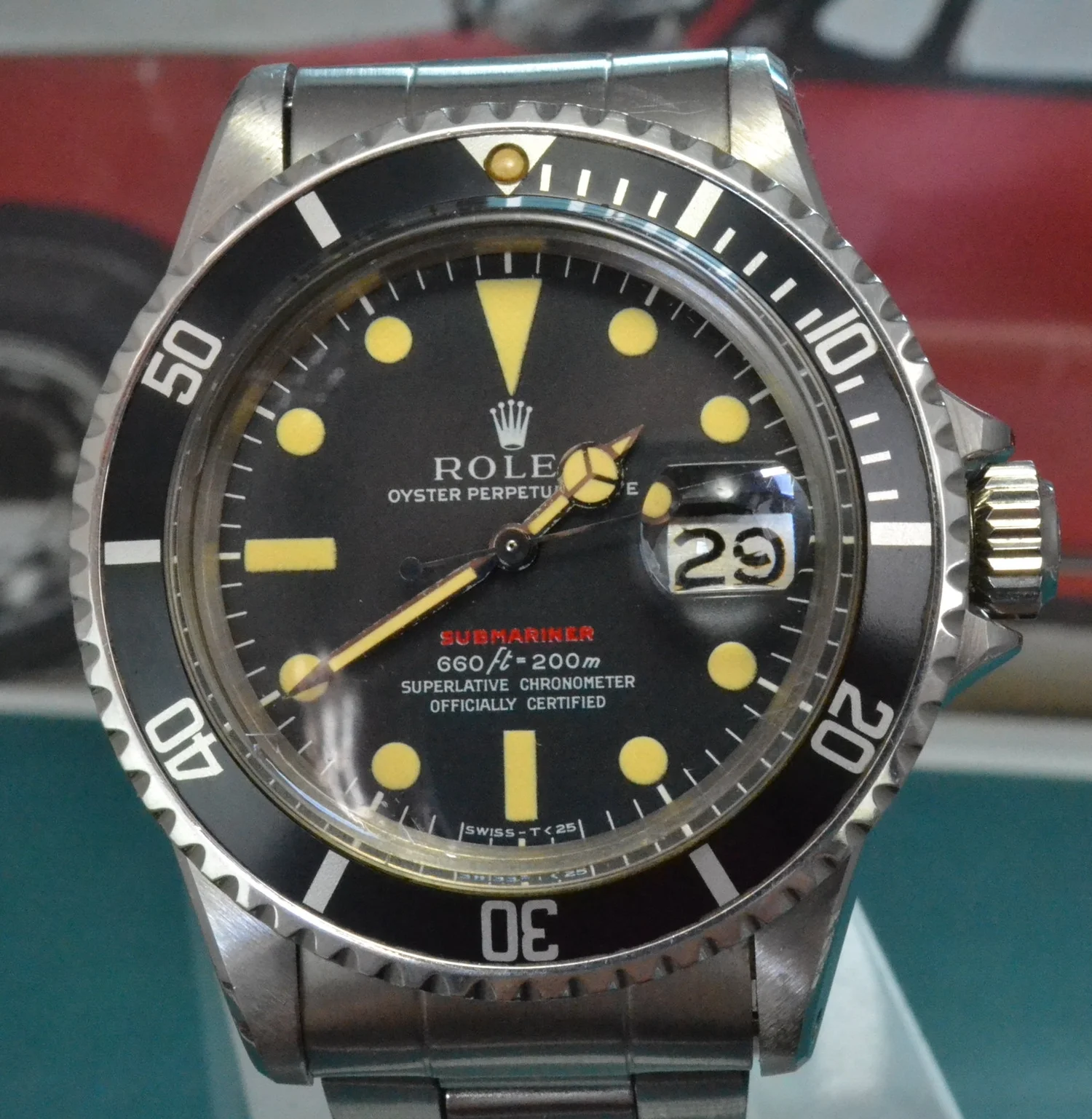 rolex red submariner 1972