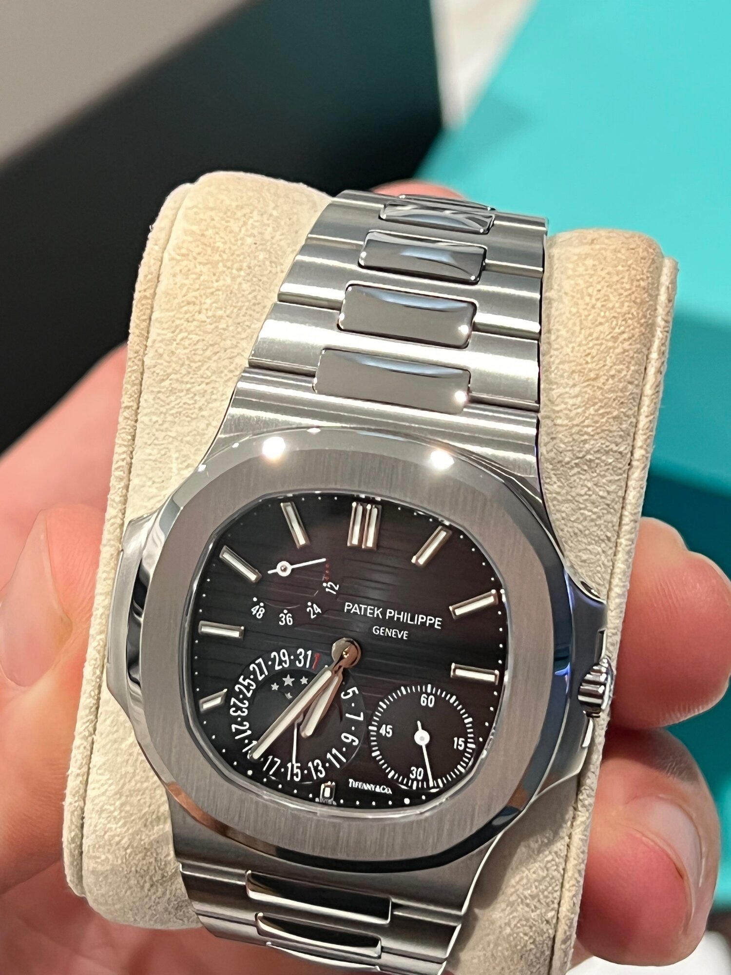 Patek Philippe Tiffany & Co Nautilus 5712/1A Steel Watch Very Rare –  Mightychic