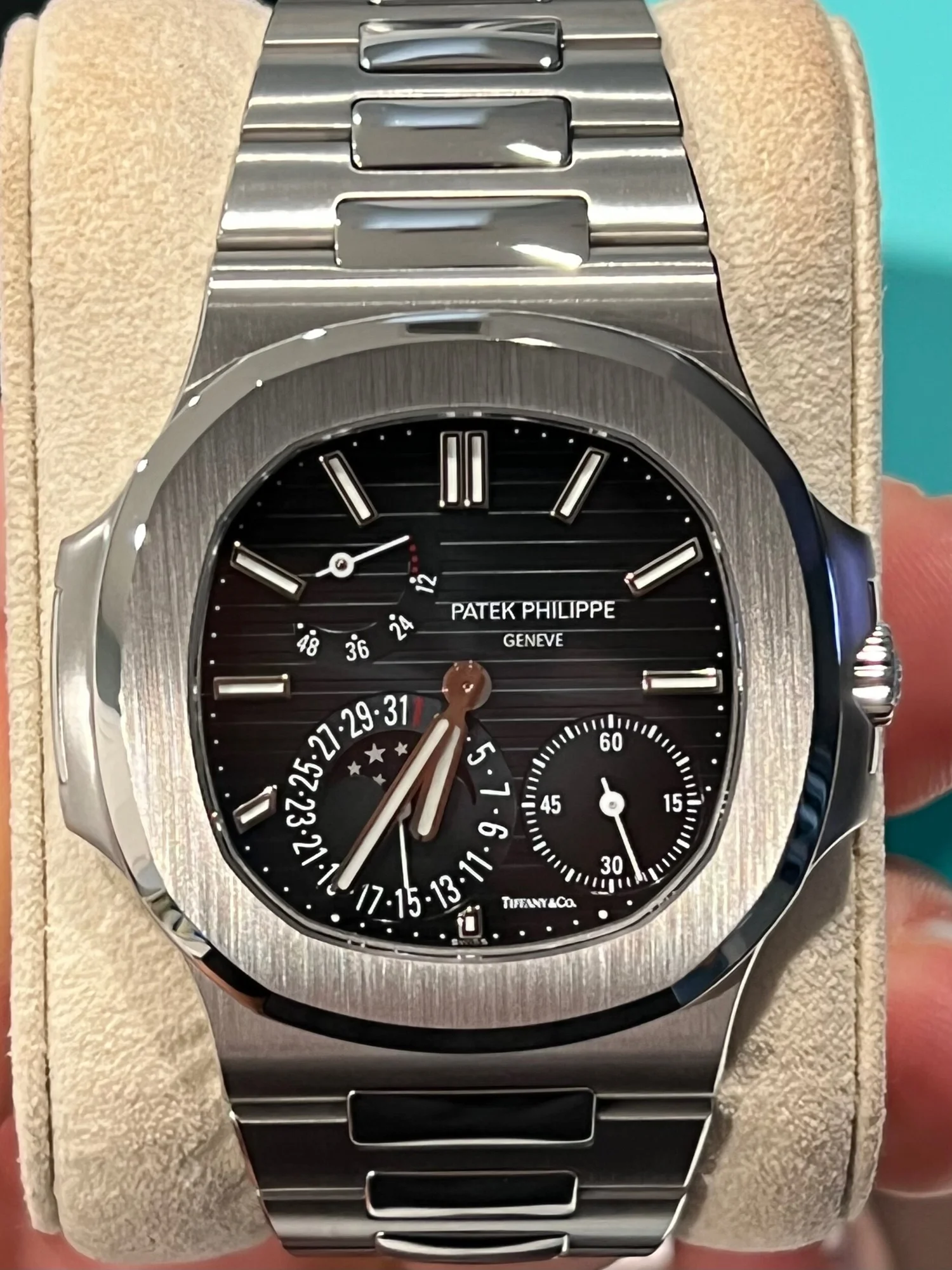 Patek Philippe Tiffany & Co Nautilus 5712/1A Steel Watch Very Rare –  Mightychic