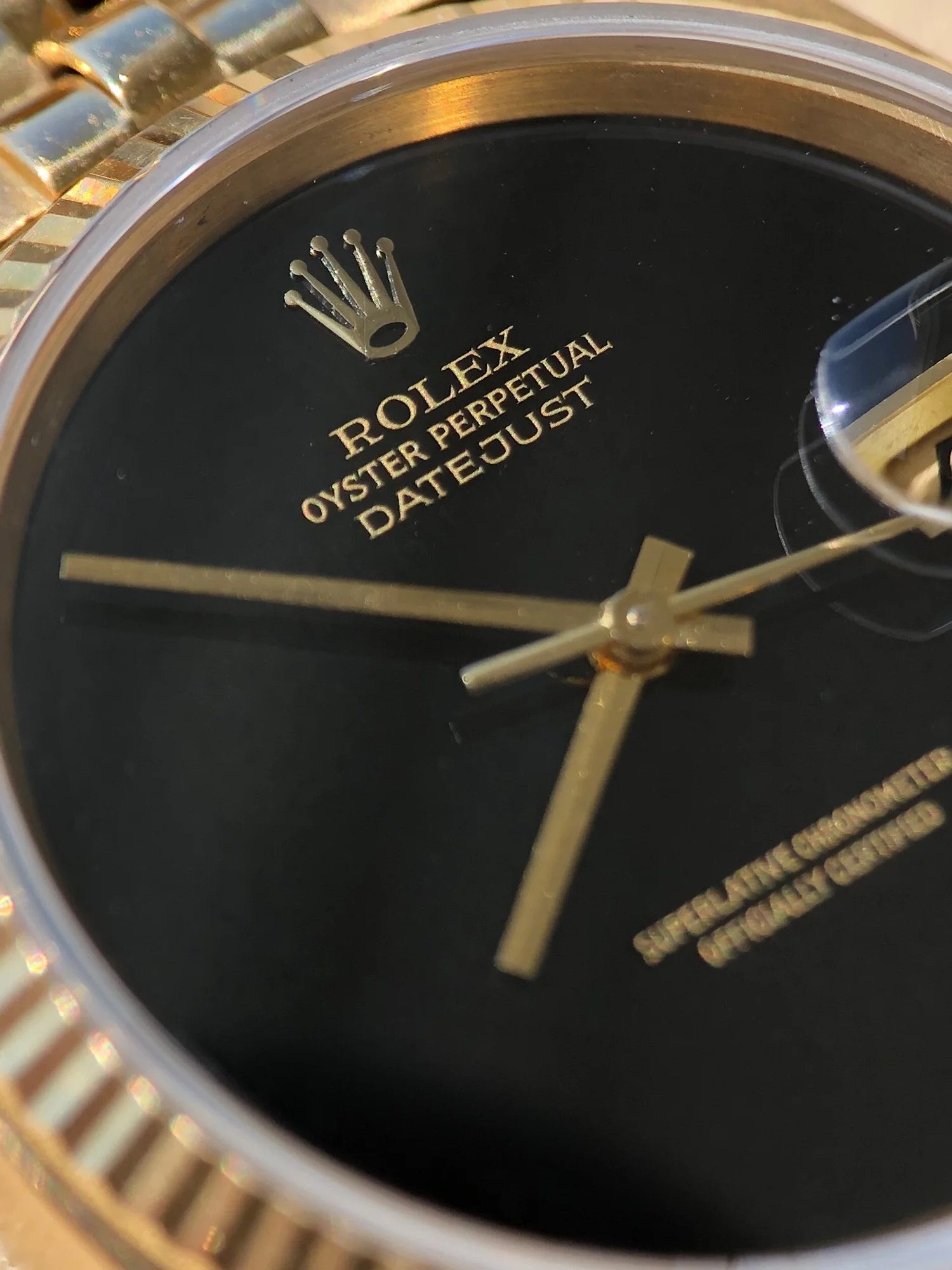 1981 Rolex Datejust 16018 | Flawless Onyx Dial | Unpolished Case