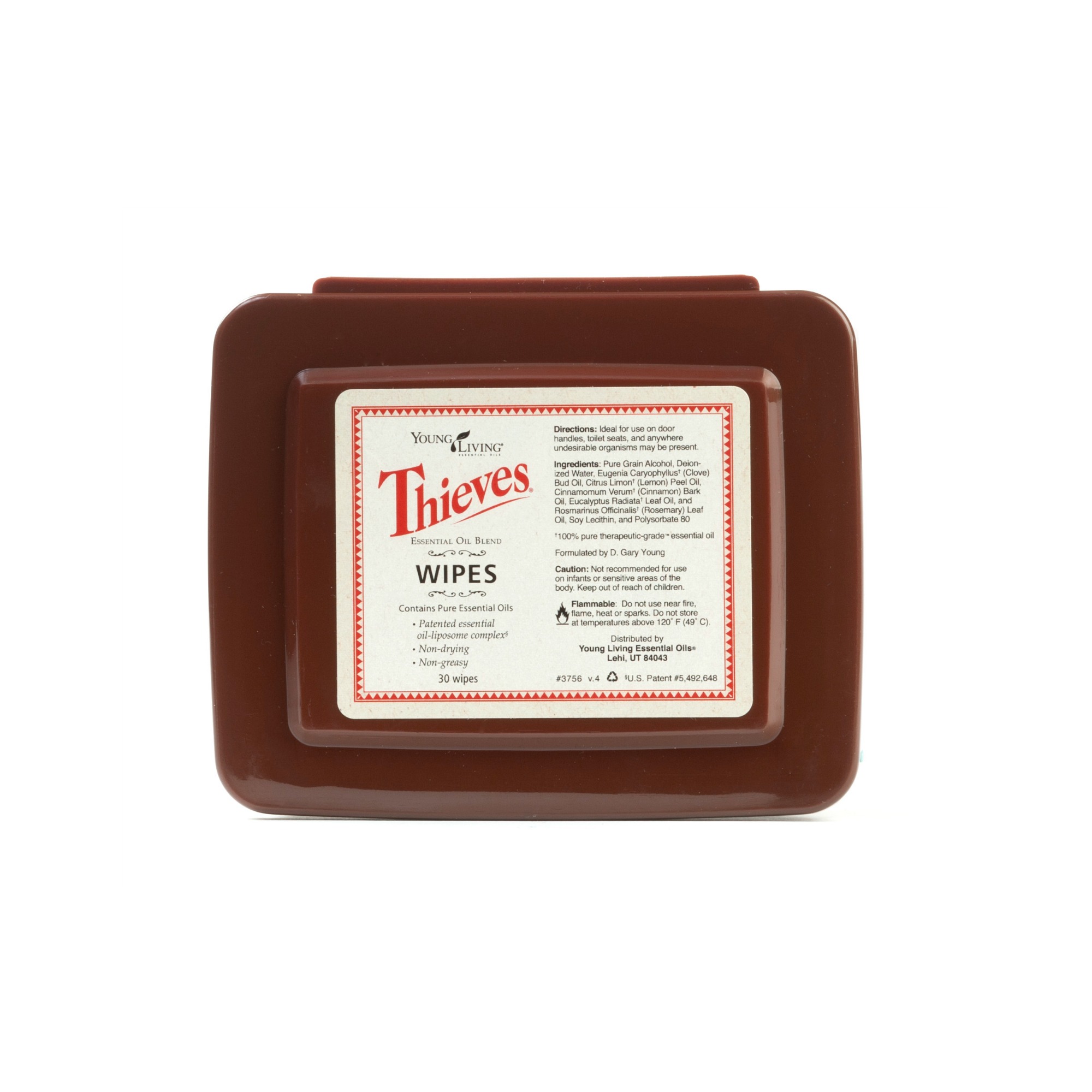 THIEVES WIPES This portable container filled with Thieves-soaked wipes is extremely convenient to wipe down surfaces at home or on the go. Many use these to wipe their hands, too! Click here to read more extensively on this product.