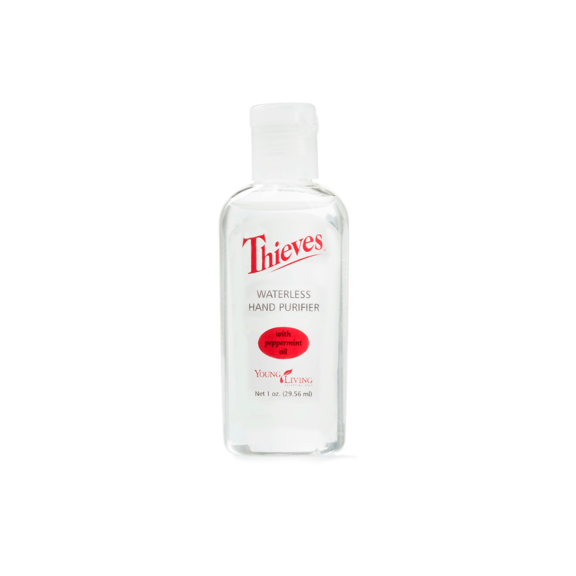 THIEVES HAND PURIFIER This is a quick, convenient, purse-friendly fix for clean hands anywhere - from the campgrounds, to the beach, to the great outdoors, and anywhere in between. Infused with Thieves and Peppermint essential oils, along with aloe, this hand purifier cleanses, purifies, and soothes skin, leaving a pleasant, spicy-sweet scent. Also comes in a larger size. Click here to learn more about this product.