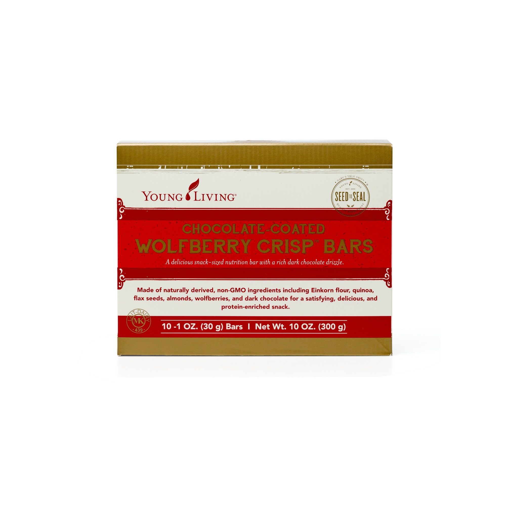 WOLFBERRY CRISP BARS - CHOCOLATE These bars combine wholesome grains, fruits, nuts, and whey into a convenient snack-sized bar that is the perfect to take on the go. Drizzled in rich dark chocolate and flavored with sweet coconut and wolfberries, these taste like a decadent treat but are packed with satisfying nutrition. Perfect for an on-the-go bite during outdoors, with ingredients that will keep you energized and full. Click here to learn more about this product.