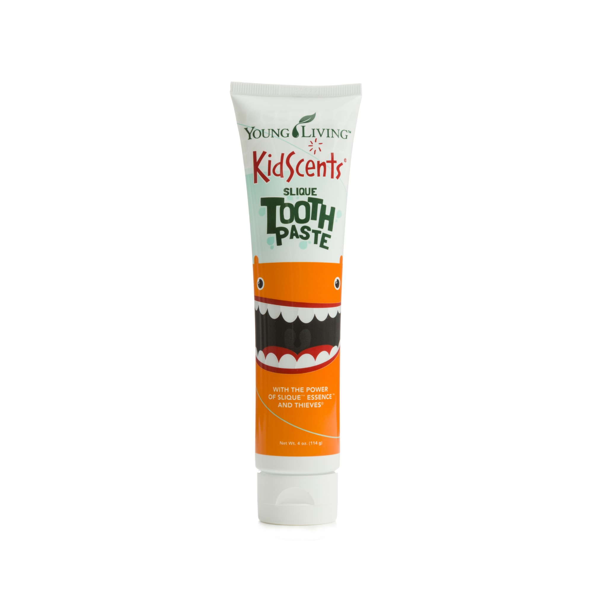 KIDSCENTS TOOTHPASTE KidScents Slique Toothpaste uses Thieves and Slique Essence essential oil blends to gently clean and protect teeth. This safe and effective blend promotes healthy teeth without the use of fluoride, dyes, synthetic colors, artificial flavors, or preservatives. It has a great kid-friendly flavor, which is sure to make teeth-brushing time fun for your child! Click here to learn more about this product.
